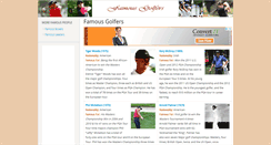 Desktop Screenshot of famousgolfers.org